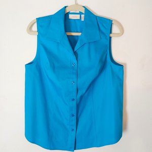 Chico's Button Front Sleeveless Shirt